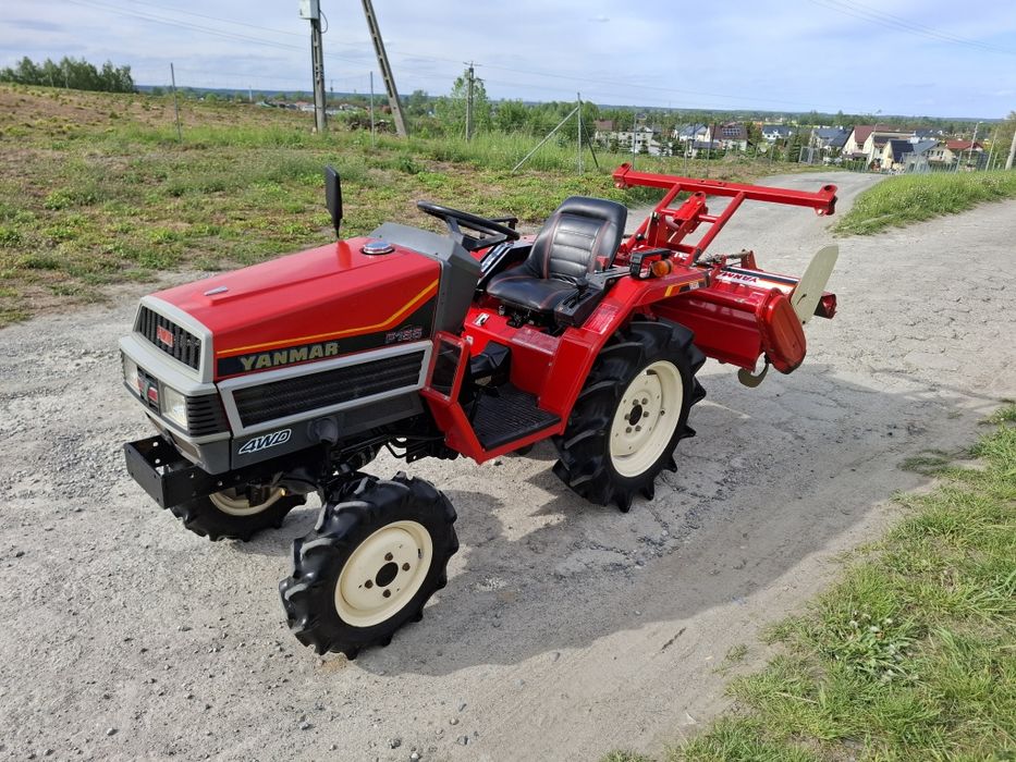 Traktorek japoński 4x4 Yanmar F155 z glebogryzarką piękny stan