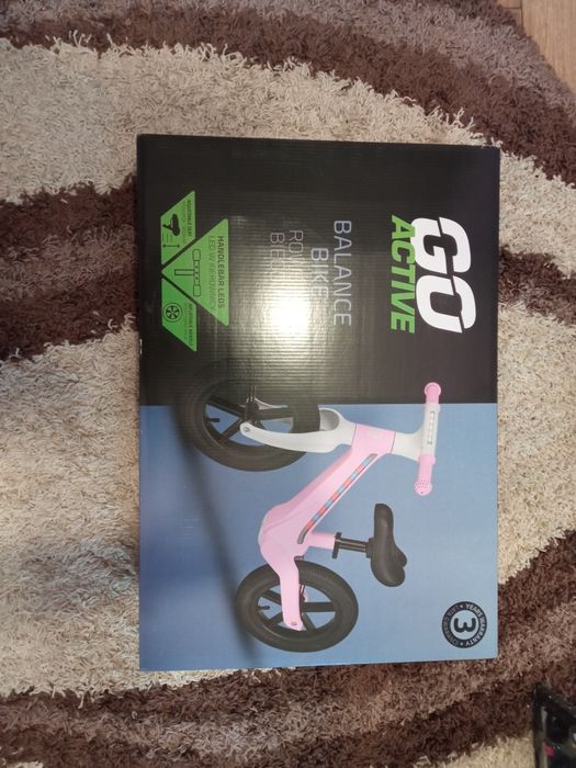 Rowerek biegowy Go Active nowy różowy