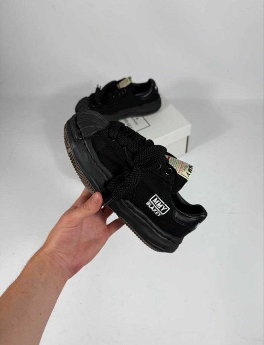 Кеди Maison Mihara Yasuhiro MMY all black чорні сваг опіум