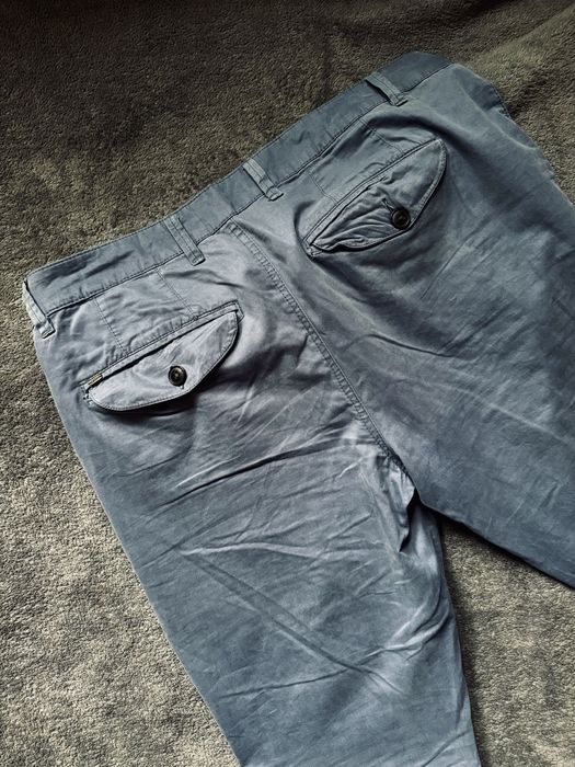 Spodnie chinosy szaro-niebieskie Carry 32/34