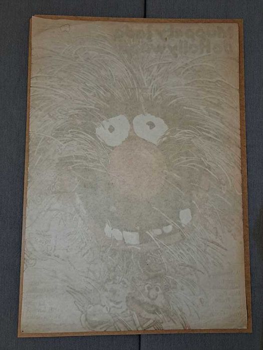 Muppety jadą do Hollywood ORYGINAŁ plakat filmowy Świerzy 1982