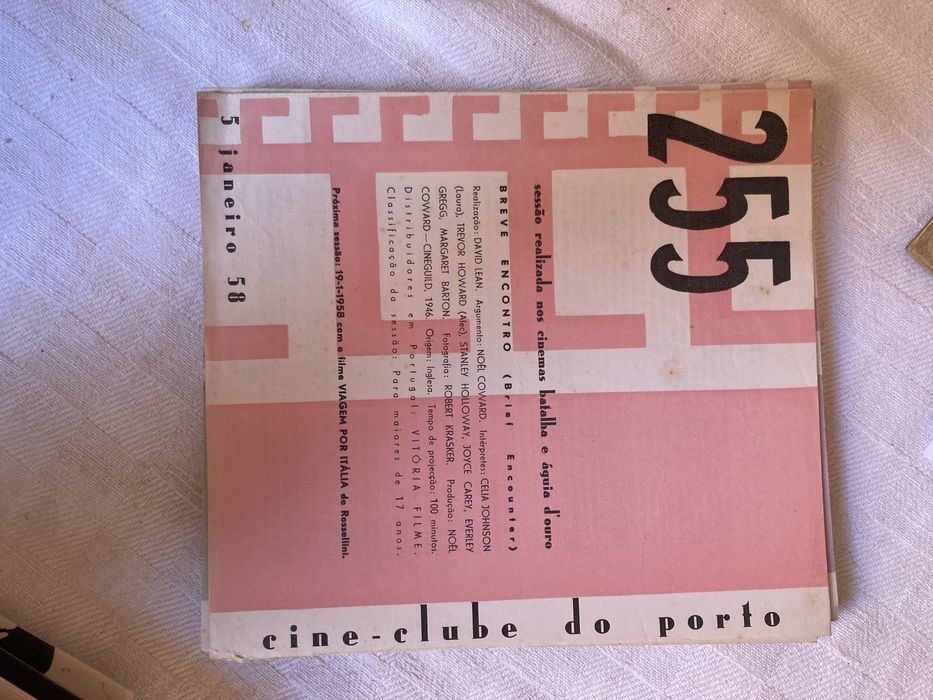 Programas cinema antigos