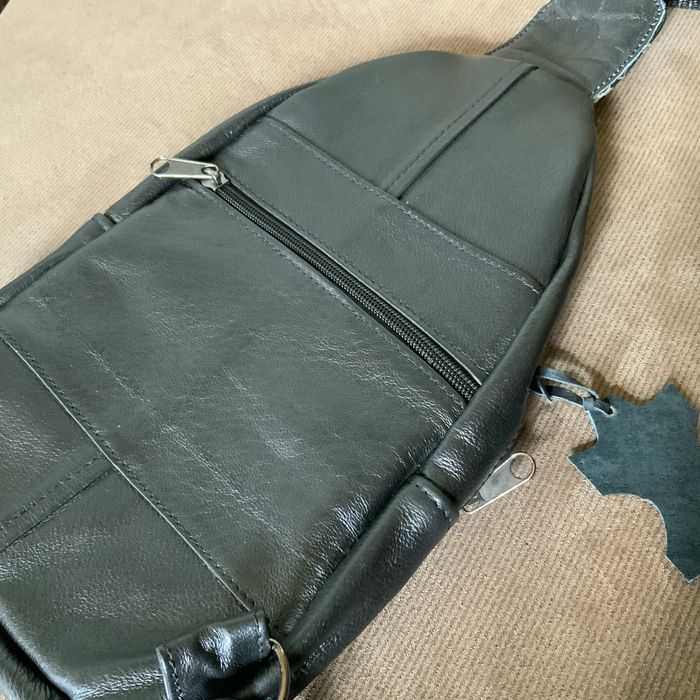 Новая мужская кожаная сумка через плечо. 30/19/5 см