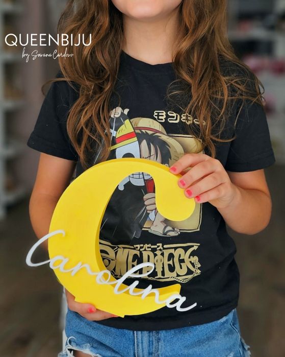 Letra com nome 20 cm Personalizável