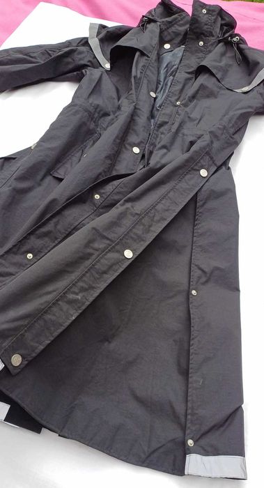 XL płaszcz jeździecki przeciwdeszczowy mega szeroki dół elegancki