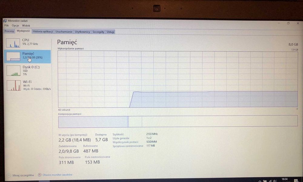 Dell Latitude E5470 Intel Core i5 8GB RAM (i5-6300M) Bateria Excellent