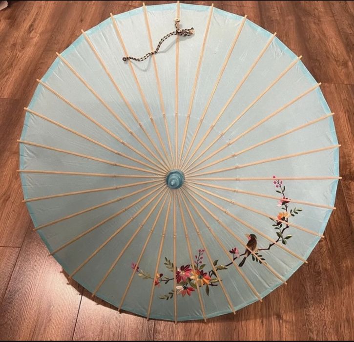 Stara parasolka chinska jedwabna