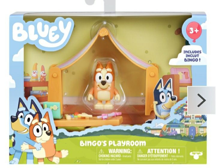 3 Zestawy Blue bluey dom rodzinny domek bingo puzzle 100 pokój zabaw
