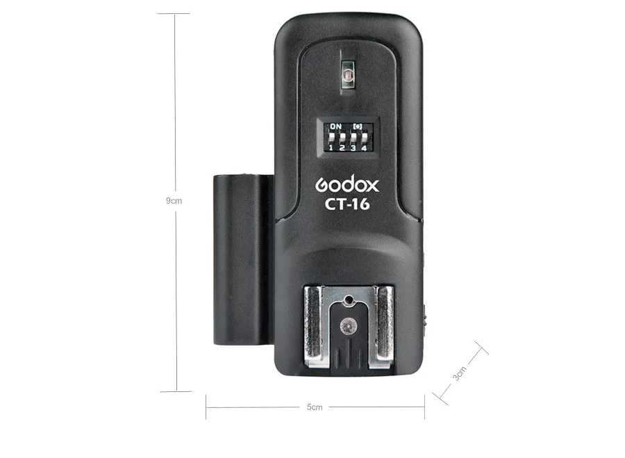 Rádio Flash GODOX CT-16 (1 receptor sem fios 16 canais ) NOVO