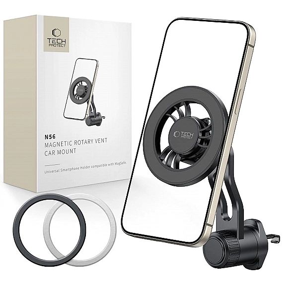Tech-Protect N56 Magnetic Magsafe Rotable Vent Car Mount Black
