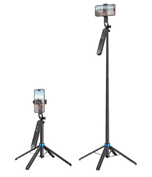 Профессиональный монопод Bluetooth Hoco K22 для стримов штатив тринога