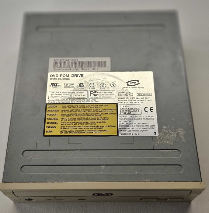 Napęd DVD Liteon XJ-HD166S IDE/ATA Retro