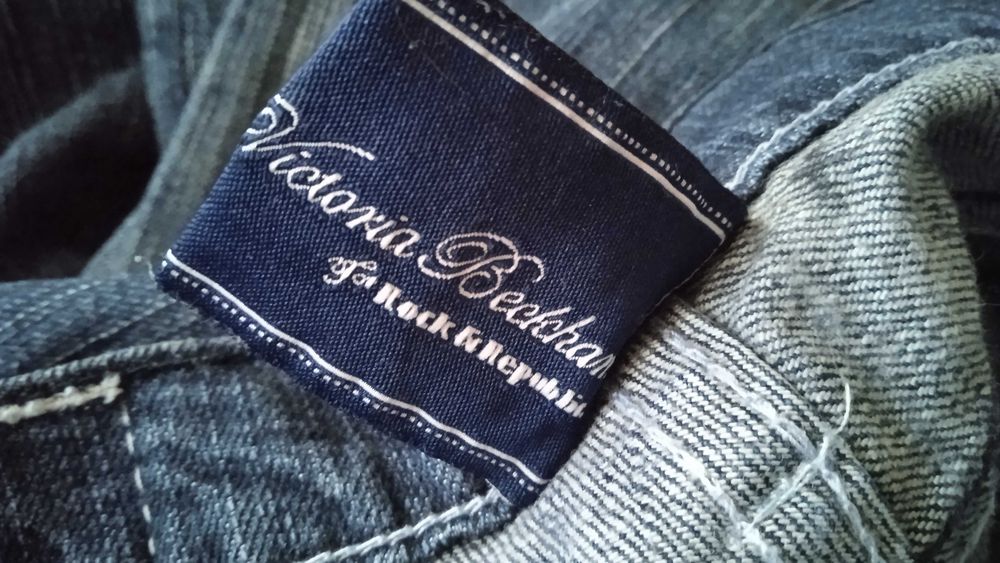 Victoria beckham Jeansy Straight Leg spodnie 31 made in usa dla dżagi