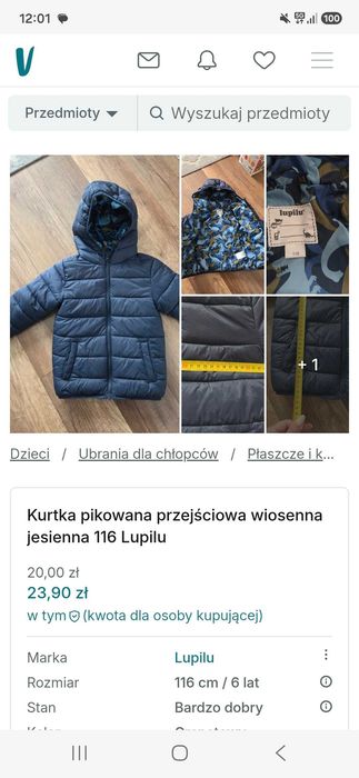 Kurtki jesienne chłopięce 2x REZERWACJA