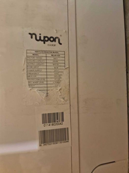 Ventiloconvector Nipon Prata/Branco