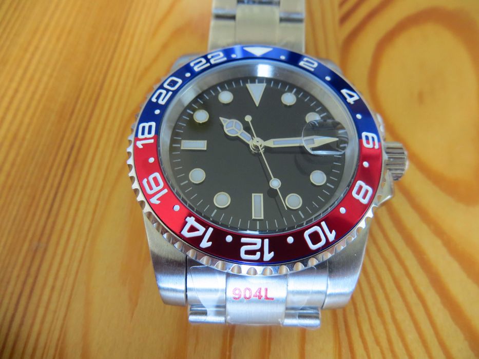 Zegarek Parnis Diver nurek automat stal 904L szafir nowy