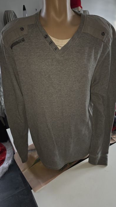 George sweter męski szary XL bawełna