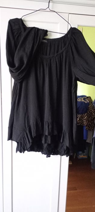 Piękna tunika/ bluzka czarna KappAhl r.46-50