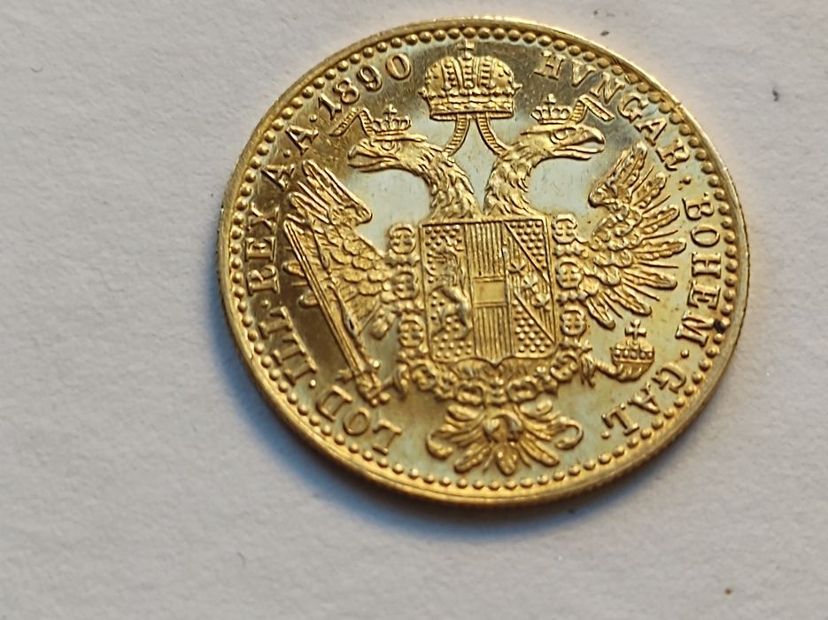 Dukat oryginalne stare bicie 1890r zloto3,49 pr 986