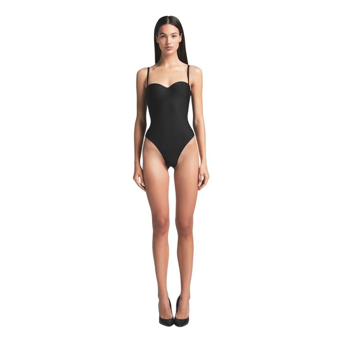 Боді Skims Underwire Thong Bodysuit Onyx