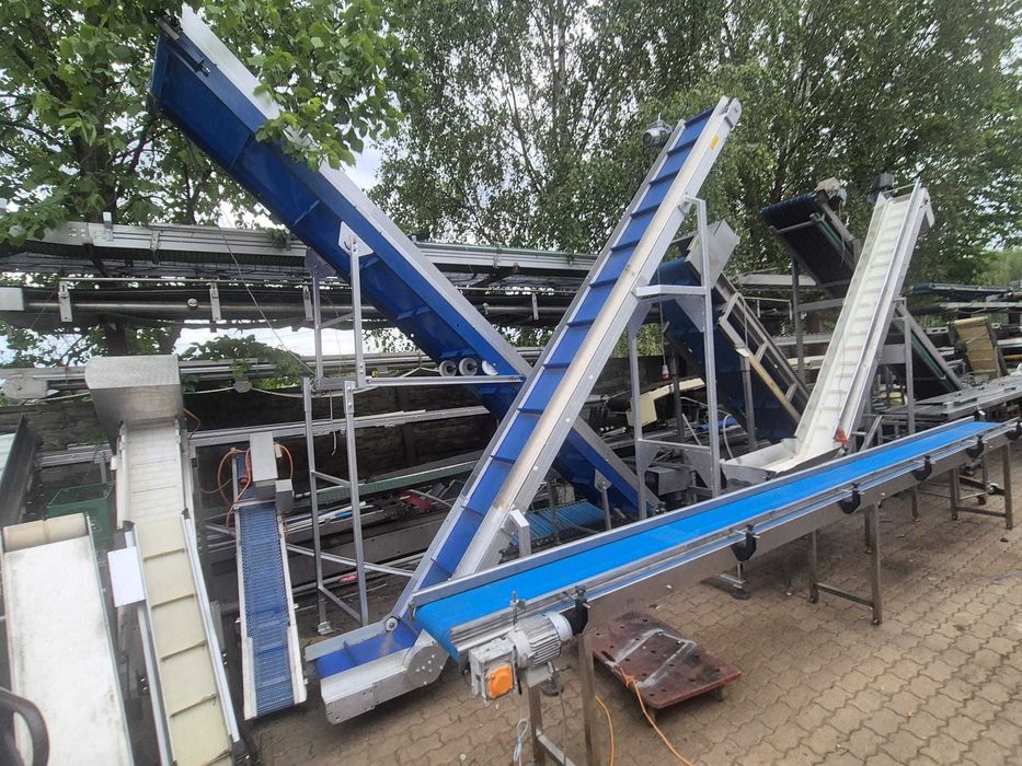 Przenosnik taśmowy transporter podajnik taśmociąg skośny wznoszący