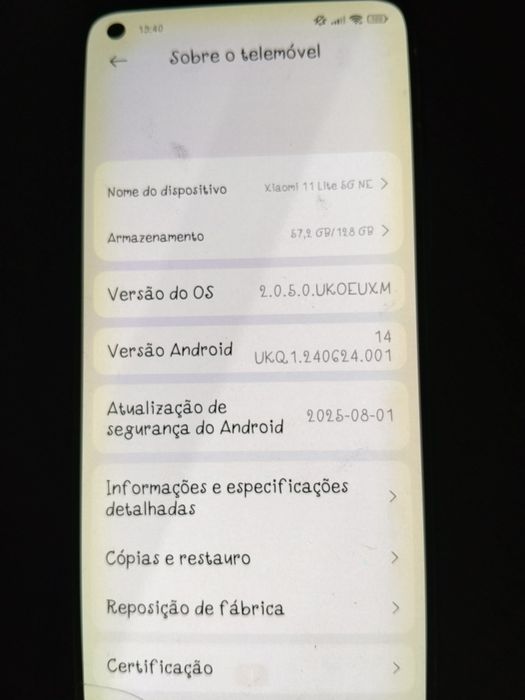 Telemóvel Xiaomi 11lite 5G