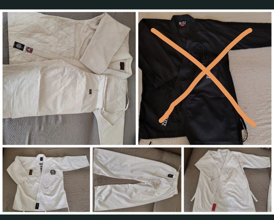 Кімоно Shogun 170  біле, окремо штани і куртки