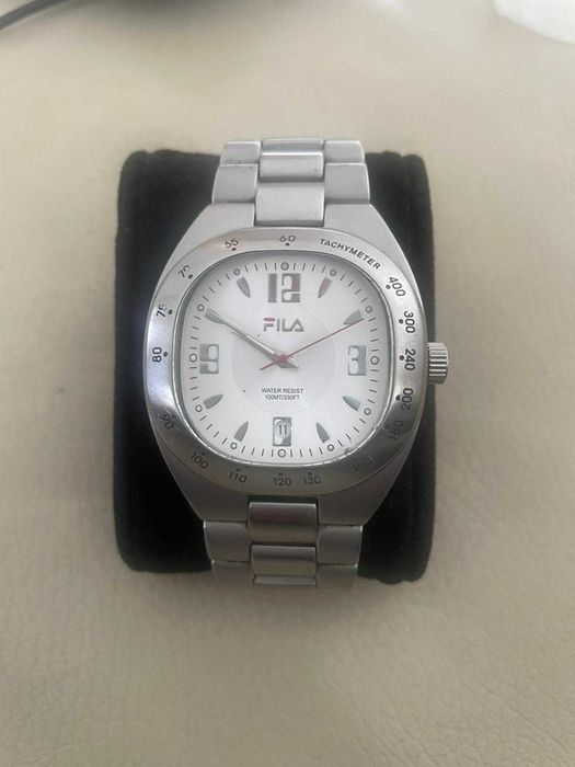 Relógio Analógico de Aço Inoxidável Vintage FILA  50M WR