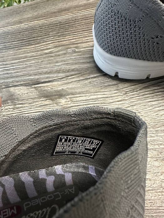 Жіночі сліпони-мокасини Scketchers сірі