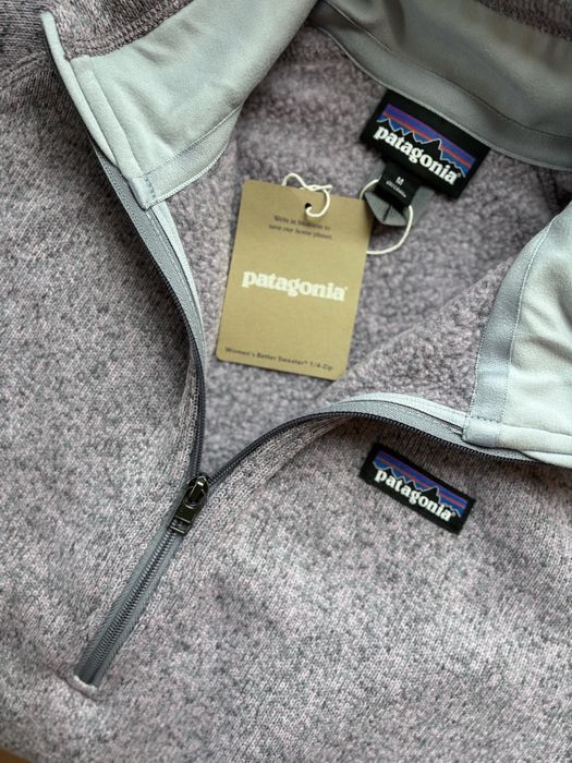 M 38 SLIM FIT damski polar Patagonia Better Sweater fiolet róż melanż