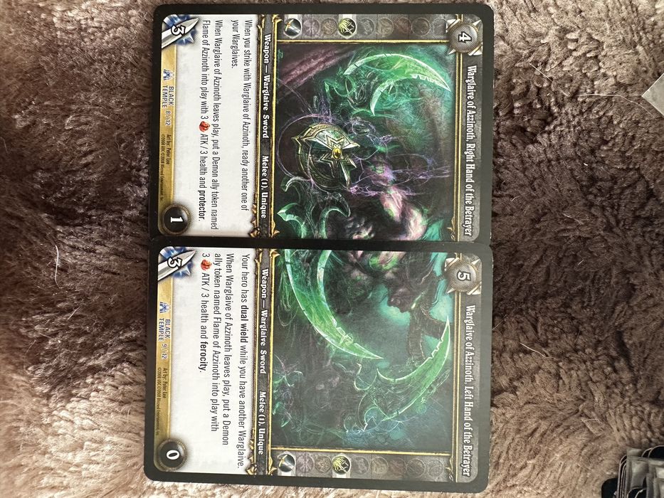 Cartas World of Warcraft