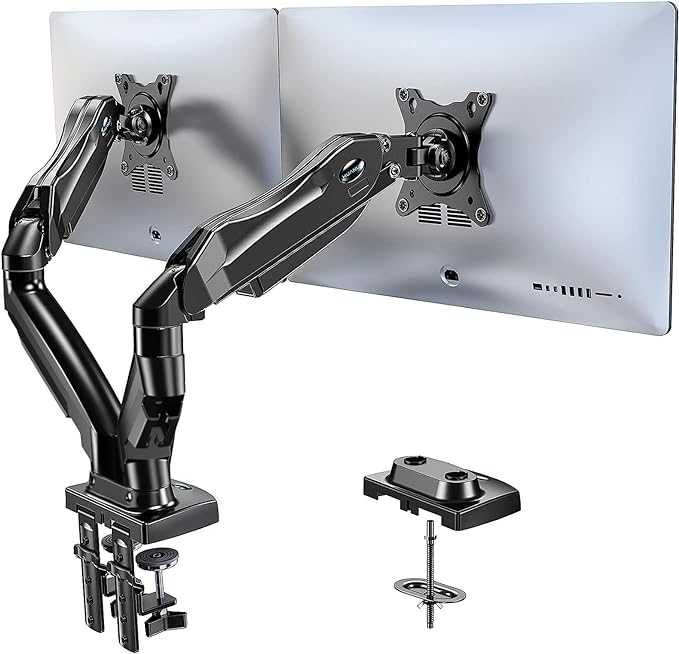 HUANUO Podwójna Wieszak pod Monitor, Ramię