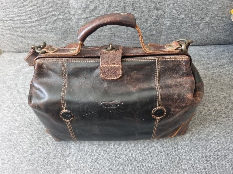Bolsa Kalahari  LS-34 doctor's case em pele para material fotográfico