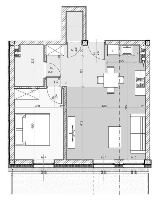 Nowy apartament Parter 2 pokoje 47,32 m² Taras Natura Park II – Łódź