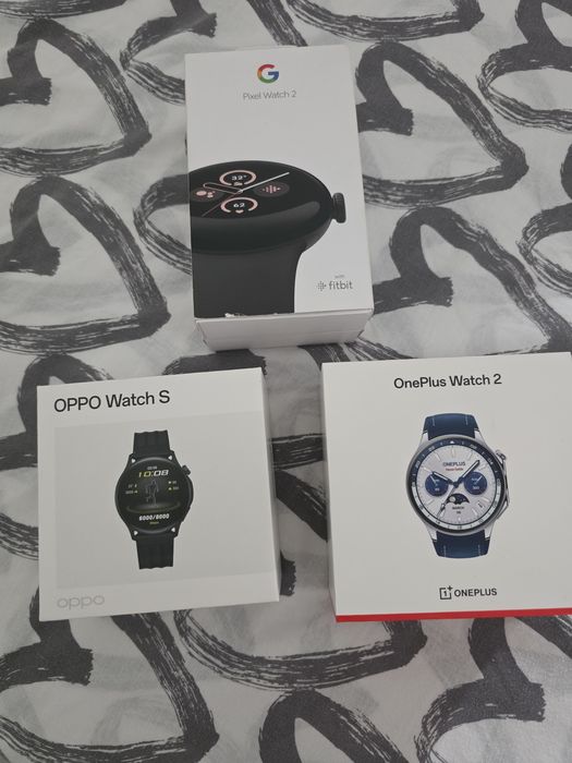 Oppo Watch S, OnePlus Watch 2 e Google Pixel 2 c/ NOVOS.  Fatura, garantia, caixa