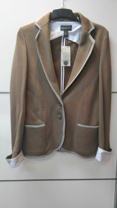 Jaqueta comprida mango algodao, blazer e trench