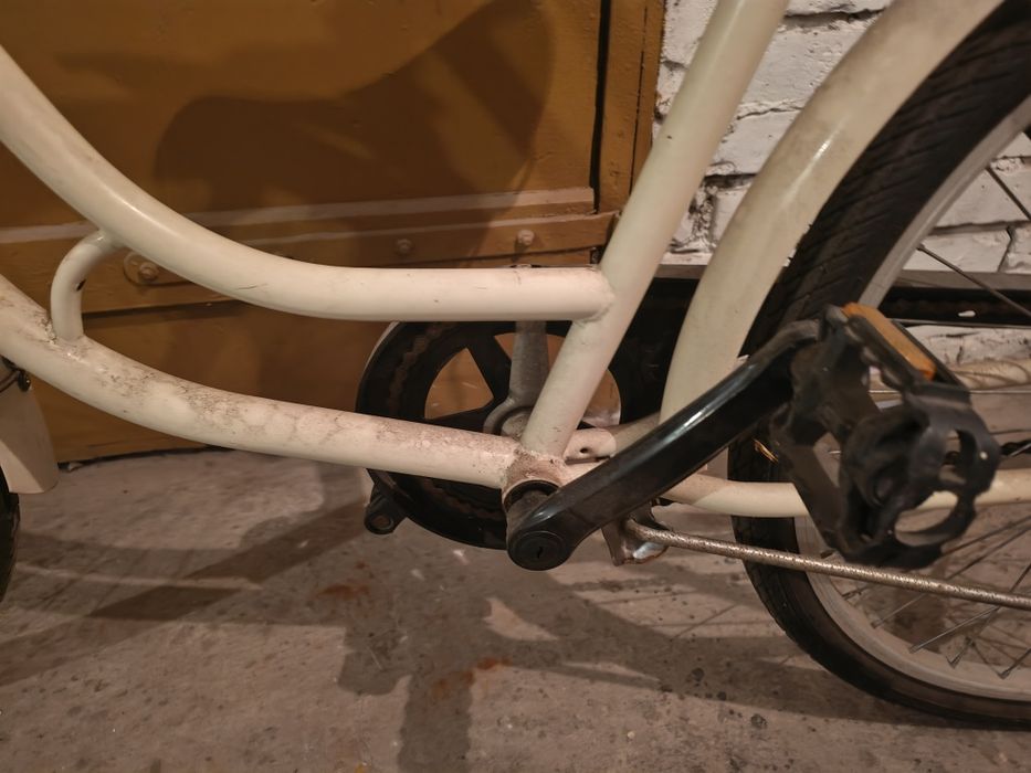Biały (kremowy) rower miejski damka retro | Koła 26 cali | Klasyczny miejski styl