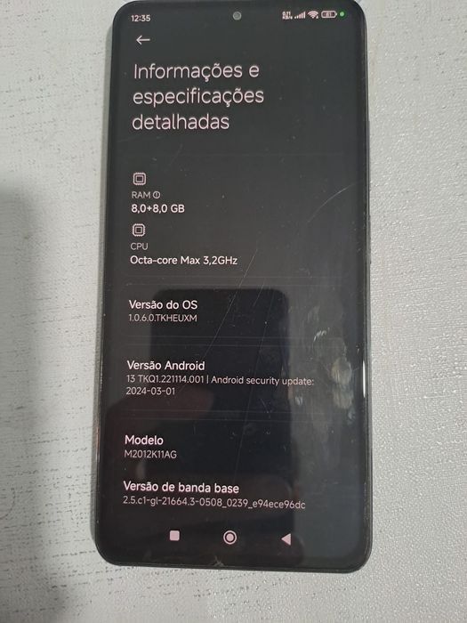 Telemóvel Xiaomi poco F3 Snapdragon