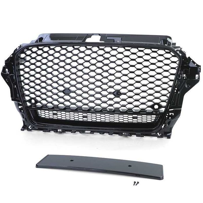 Grelha Frontal Audi A3 8V 12-16 Preto Brilhante