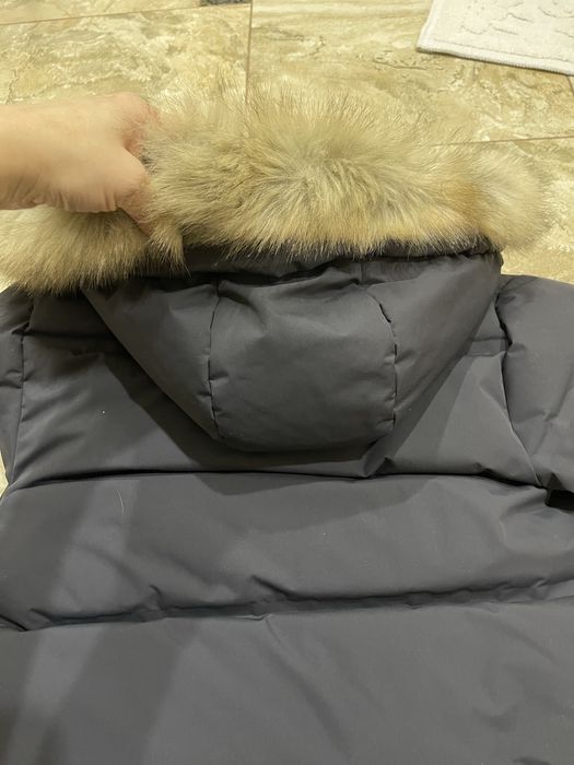 Пуховик Zara для хлопчика 134-140 р на 8-9 р колір темно сірий