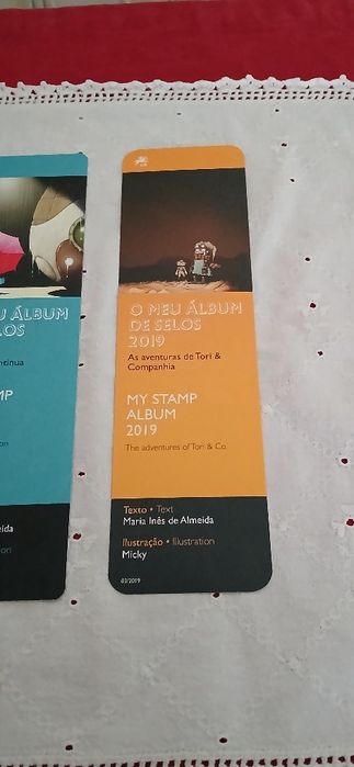 Marcadores de livros O meu álbum de selos