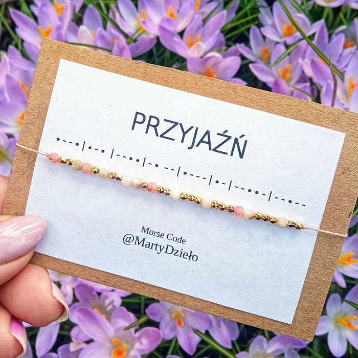 Bransoletka 'przyjazn' z kamieni naturalnych