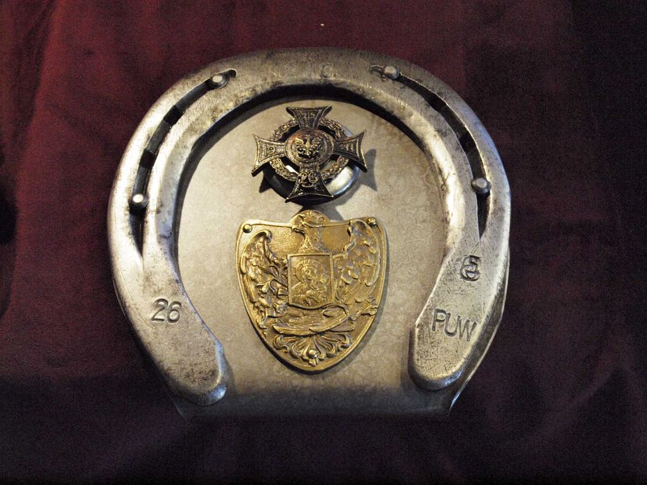 ryngraf, plakieta na biurko 26 Pułk Ułanów Wielkopolskich do szabel