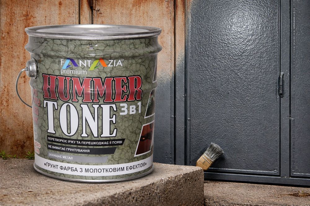 Краска грунт с молотковым эффектом. (2кг.)