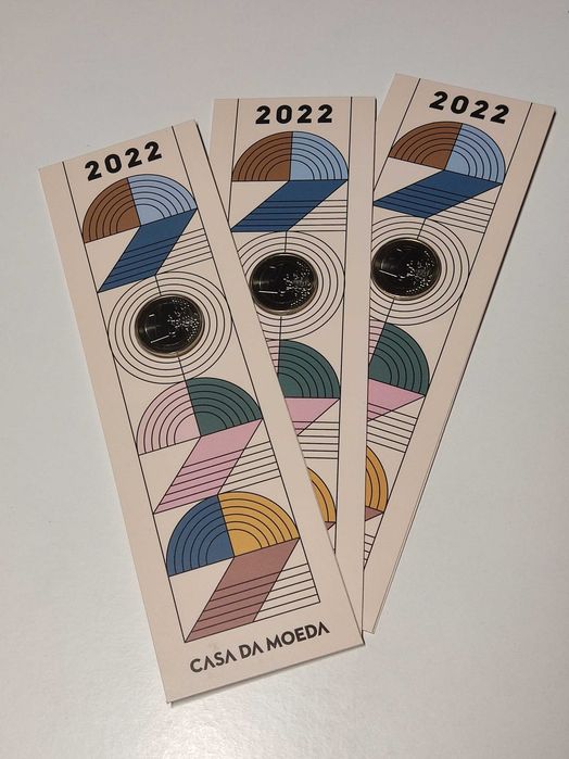 Moeda Comemorativa 1 euro Portugal 2022 FDC (Esgotada INCM)