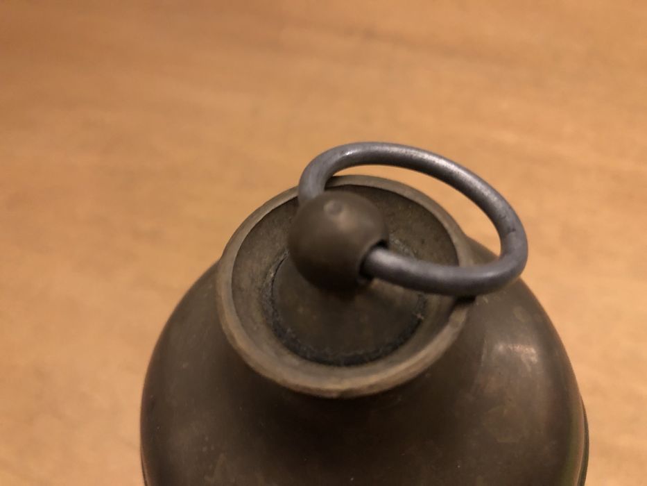 Botija antiga usada como botija de agua quente