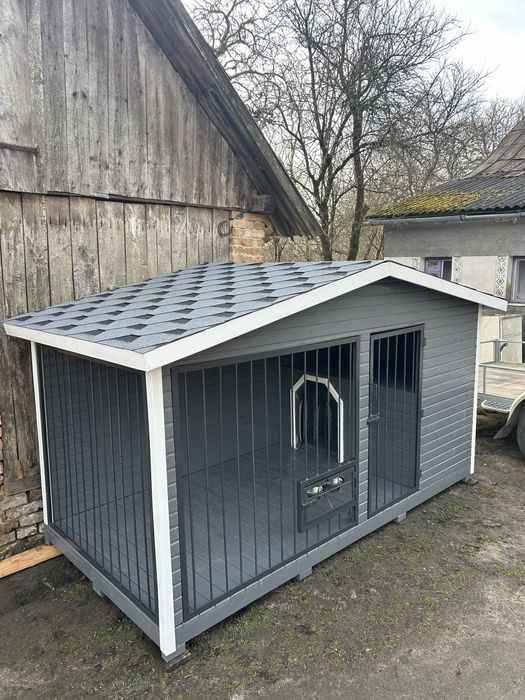 Вольєр для собаки величезний волєр волʼєр буда собаці собакам