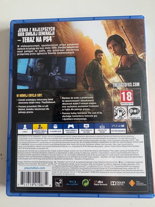 The last of us remastered ps4 PL (200 tytułów gry roku)