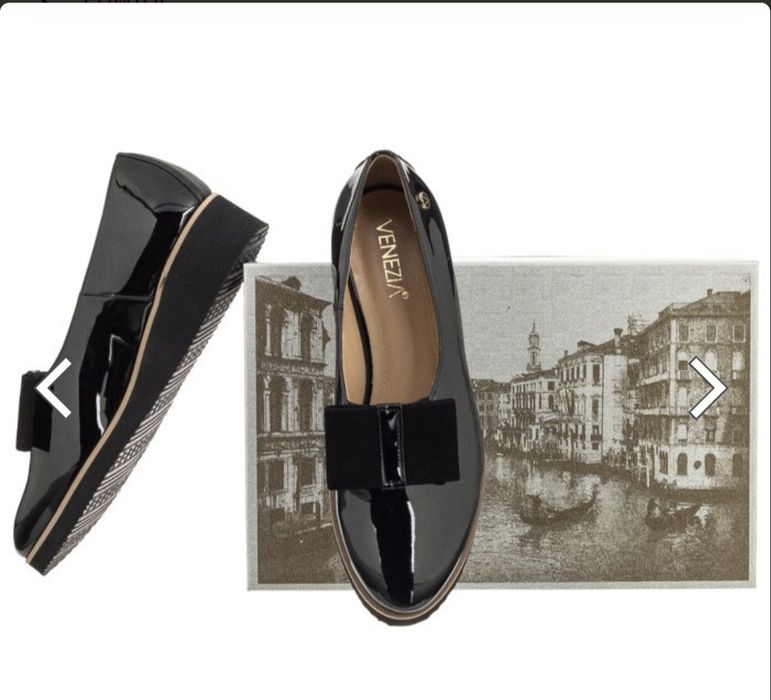 Czarne mokasyny Venezia 39