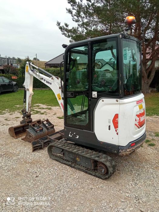 BOBCAT E19 Minikoparka 3 łyżki Szybkozłącze 2023r FV ORYGINAŁ